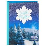 Hallmark Thomas Kinkade Christmas Card (Wishes for