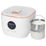 3L Low Sugar Rice Cooker with Rice Steamer Basket,