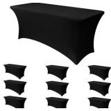 Obstal 10 Pack Stretch Spandex Table Covers for 6