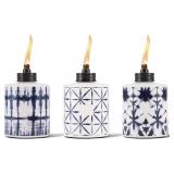 TIKI Glass Tie-Dye Tabletop Torches, 3-Pack   Deco