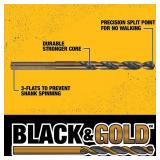 DEWALT 14-Piece Assorted Black and Gold Coated HSS
