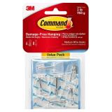Command Wire Toggle Hook Value Pack, Medium, Clear