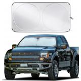 EcoNour Car Windshield Sun Shade with Storage Pouc