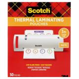 Scotch Matte Thermal Laminating Pouches, Ultra Cle