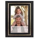 HOLLIN BLACK Gold Stripe 4x6 frame by Malden Desig