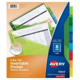 Avery Big Tab Insertable Plastic Dividers with Poc