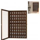 tonchean 72 Slots Large Shot Glass Display Case, W