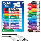 EXPO Low-Odor Dry Erase Markers, Chisel Tip, Vibra