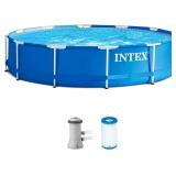 INTEX Metal Frame 12 ft x 30 in Above Ground Pool