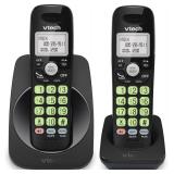 VTech 2-Handsets Cordless Phone with DECT 6.0, Ful