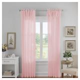 Elrene Home Fashions Jolie Crushed Semi-Sheer Wind