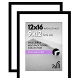 Americanflat 12x16 Picture Frame with Polished Ple