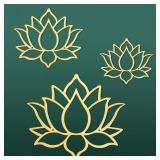 Ferraycle 3 Pieces Metal Lotus Flower Wall Decor L
