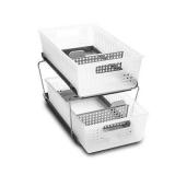 Two-Tier Organizer with Dividers Frost/Gray - Made