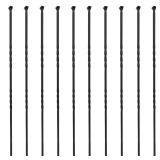 Sidasu 10-Pack 44' x 1/2' Wrought Iron Balusters f