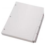 Oxford Binder Dividers, Blank Write-On, White, 1/5
