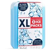 Fit & Fresh XL Cool Coolers Freezer Slim Ice Pack