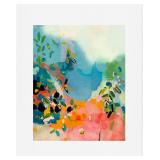 Society6 Garden with Sea View and Olive Tree Art P
