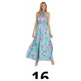 R&M Richards Womens Daytime Floral Print DressDres