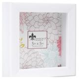 Lawrence Frames 785255 Shadow Box Frame, 5x5, Whit