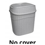 9.5 L Sailor Knot Swing Top Waste Bin in Grey