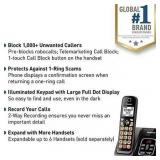 Panasonic Cordless Phone with Call Block and Answe