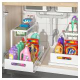 bukfen Under Sink Organizer, Pull Out Home Organiz