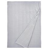 Eddie Bauer Herringbone Chrome Cotton Blanket Twin