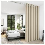 Deconovo Room Divider Curtains for Office, Wide Bl