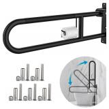 Toilet Grab Bar 30.3 Inch Black, Munzong Anti-Slip
