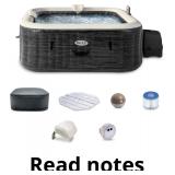 INTEX PureSpa Greystone Deluxe 4 Person Square Inf