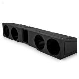 QPower Quad 8in Underseat Front Fire Subwoofer Enc
