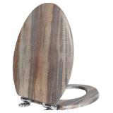 Angol Shiold Elongated Toilet Seat Molded Wood Toi