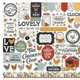 Echo Park Paper Chickens Element Sticker, Various