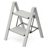 HillhutApex 2 Step Stool, Foldable Step Ladder wit
