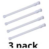 4 Pack Tension Rods, 21.6-35.4 Inch Adjustable Spr