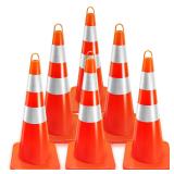 Traffic Safety Cones 28 Inch, Orange Street Cones,