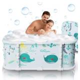 Portable Bathtub, 47  Foldable Bathtub-Installatio