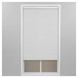 White Cordless Light Filtering Polyester Cellular