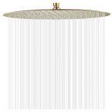 GGStudy High Pressure Round Brushed Gold Shower He