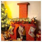 Watersay Christmas Fireplace Chimney Cardboard Gia