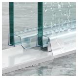 Sliding Shower Door Bottom Seal, 2 PCS 1/2' x 36'