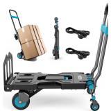 2-in-1 Folding Hand Truck Dolly, 330 lbs Max Capac