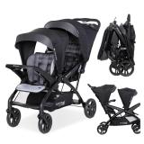 Baby Trend Double Stroller with Canopy Visors, Sto