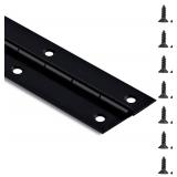 Black Piano Hinge 36 Inch x 2 Inch Open Width Heav