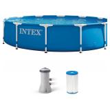 INTEX Metal Frame 12 ft x 30 in Above Ground Pool