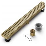 Shower Drain Stainless Steel for Bathroom: Brushed