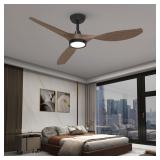 Ceiling Fans with Lights and Remote, 52 Inch Large