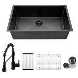 32 Inch Undermount Kitchen Sink and Faucet Combo B
