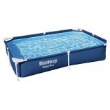 Bestway Steel Pro 87 Inch x 59 Inch x 17 Inch Rect